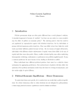 1 Introduction 2 Political-Economic Equilibrium — Direct Democracy
