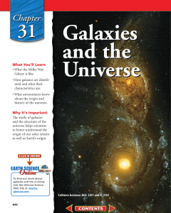 Chapter 31: Galaxies and the Universe