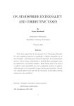 ON ATMOSPHERE EXTERNALITY AND CORRECTIVE TAXES
