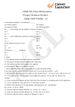 CBSE 8th Class Mathematics Chapter Rational Number CBSE TEST