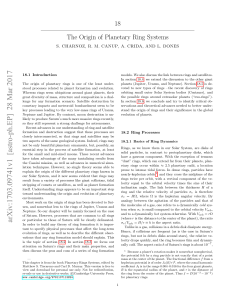 The Origin of Planetary Ring Systems