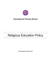 Religious Education Policy - Gordonbrock Primary School