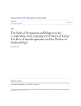 The Study of Secularism and Religion in the Constitution and