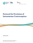 Protocol for Provision of Intrauterine Contraception