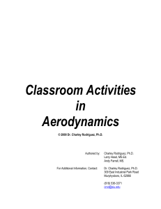 Classroom Activities in Aerodynamics