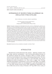 DEPENDENCE OF SEVERE STORM OCCURRENCE ON