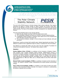 The Polar Climate Stability Network