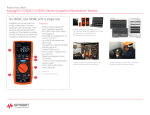 Keysight U1450A/U1460A Series Insulation Resistance Testers