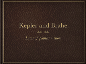 Laws of planets motion