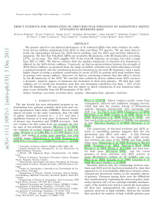 Direct Evidence for Termination of Obscured Star Formation by