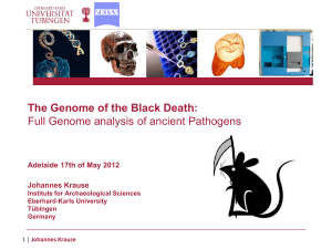 The Genome of the Black Death: Full Genome analysis of ancient