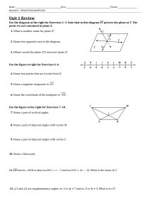 Unit 1 Review - Math With Mrs. Johnson