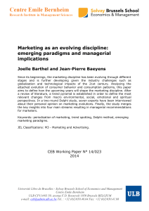 Marketing as an evolving discipline: emerging paradigms and
