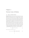 Chapter 4 Newton`s Laws of Motion