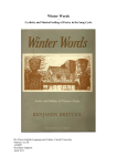 Winter Words - Utrecht University Repository