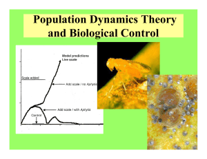 Biocontrol and Population Dynamics Theory