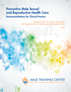 Preventive Male Sexual and Reproductive Health Care: