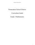 Grade 3 Math - 2016 - Pennsauken Public Schools