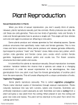 Plant Reproduction Reading and Venn Diagram