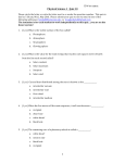 Physical Science 1 Quiz 10 1 ID # or name: