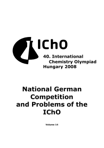 National German Competition and Problems of the IChO