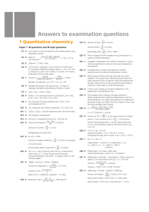 Answers to examination questions