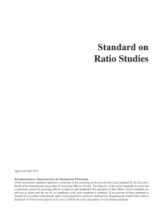 Standard on Ratio Studies