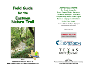 Field Guide Eastman Nature Trail - Texas 4-H