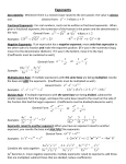 Exponents