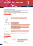 Decimals and fractions - Learning Maths with Maths Area