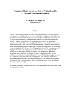 Adequacy of Bond Supply and Cost of Pension Benefits