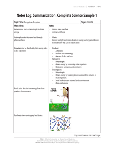 Notes Log: Summarization: Complete Science