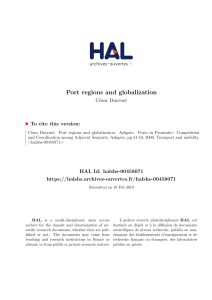 Port regions and globalization - Hal-SHS