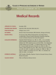 Medical Records - College of Physicians and Surgeons of Ontario