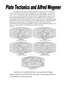 In geologic terms, a plate is a large, rigid slab of solid rock. The word