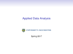 Applied Data Analysis - University of Rochester
