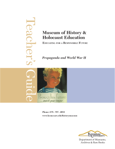 Grade 8-12 - Museum of History and Holocaust Education