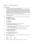 Chapter 1 Spot Exchange Markets Quiz Questions