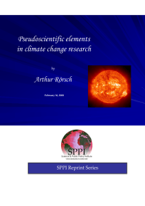 Pseudoscientific elements in climate change research