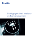 Driving operational excellence in claims management