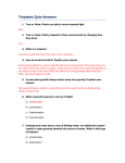 Tropisms Quiz Answers