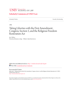 Taking Liberties with the First Amendment: Congress, Section 5, and