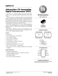 CAT5171 - 256‐position I2C Compatible Digital Potentiometer (POT)