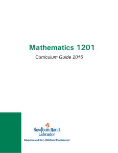 Curriculum Guide - Department of Education