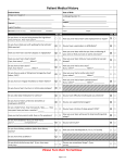 Medical History Form - NYU Langone Medical Center