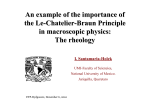 An example of the importance of the Le-Chatelier