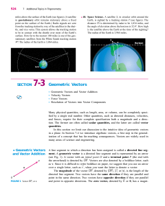 SECTION 7-3 Geometric Vectors