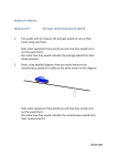 National 4 Physics Homework 1 Average and Instantaneous Speed