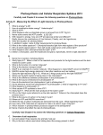 Photosynthesis and Cellular Respiration Syllabus 2013