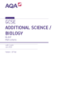 GCSE Additional Science/Biology Mark scheme Unit 02